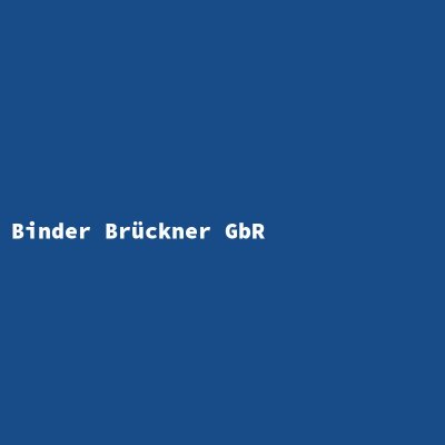 Hersteller: Binder Brückner GbR