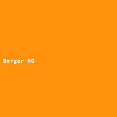 Hersteller: Berger KG