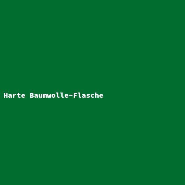 Harte Baumwolle-Flasche