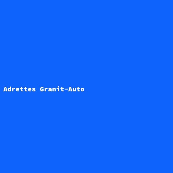Adrettes Granit-Auto