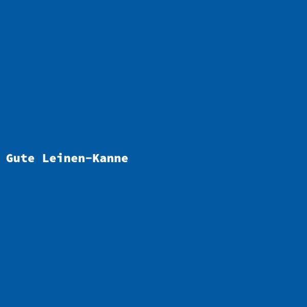 Gute Leinen-Kanne